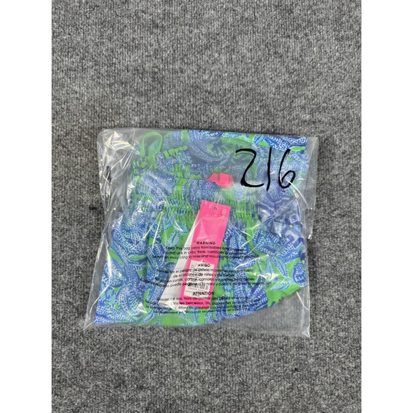 Lilly Pulitzer Dress Extra Small Blue Green Maribeth Coverup Cabana Green Keepin - Picture 11 of 11